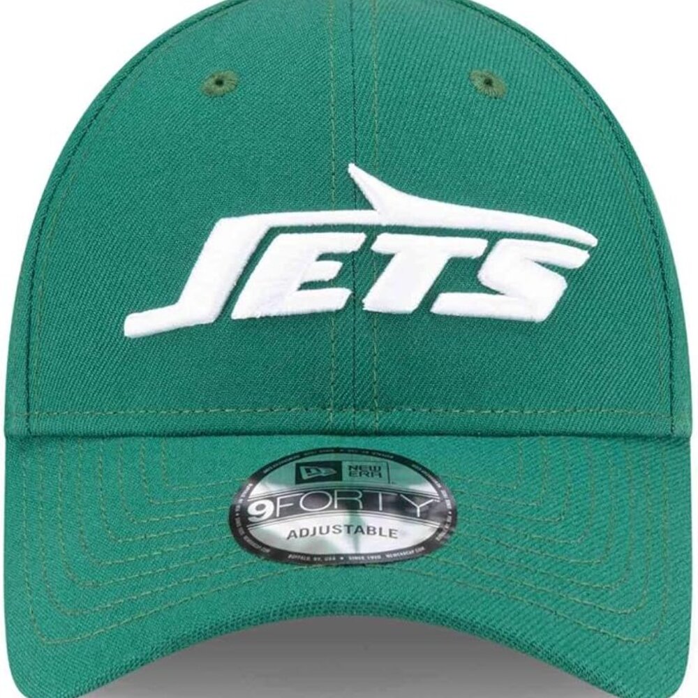 NFL New York Jets New Era 9FORTY The League Ajustable Hat Green‎ White New OSFM